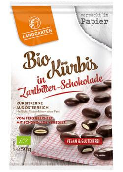 Produktfoto zu Kürbiskerne in Zartbitter Schokolade