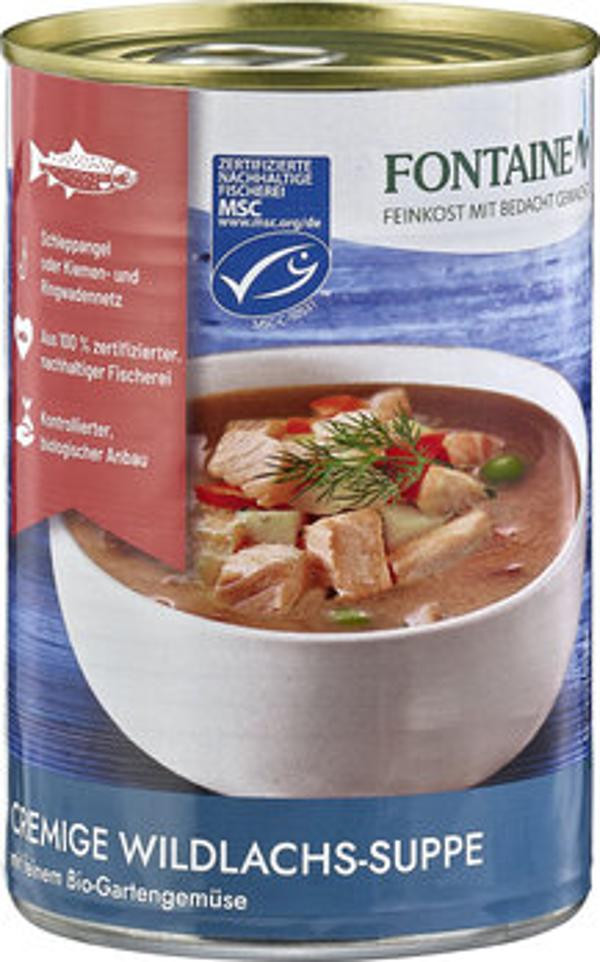 Produktfoto zu Cremige Wildlachssuppe