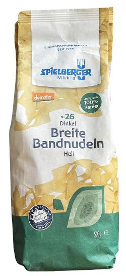 Produktfoto zu Dinkel Bandnudeln, hell