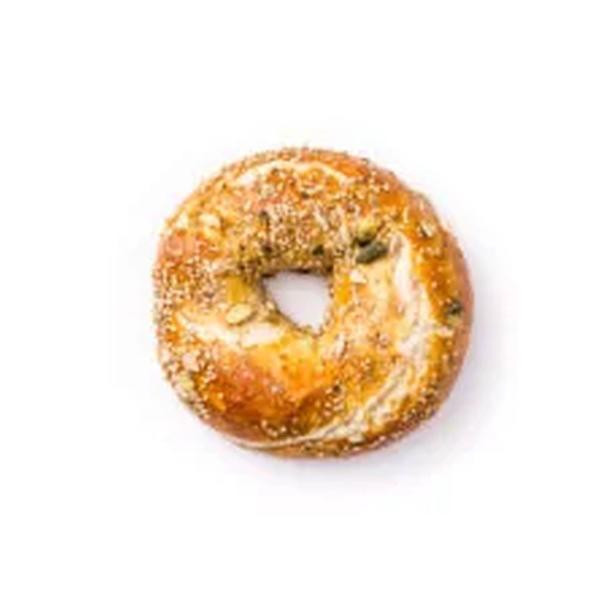 Produktfoto zu Laugenbagel mit Saaten