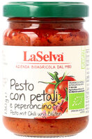 Pesto mit Chili und Blüten - Tomaten Würzpaste